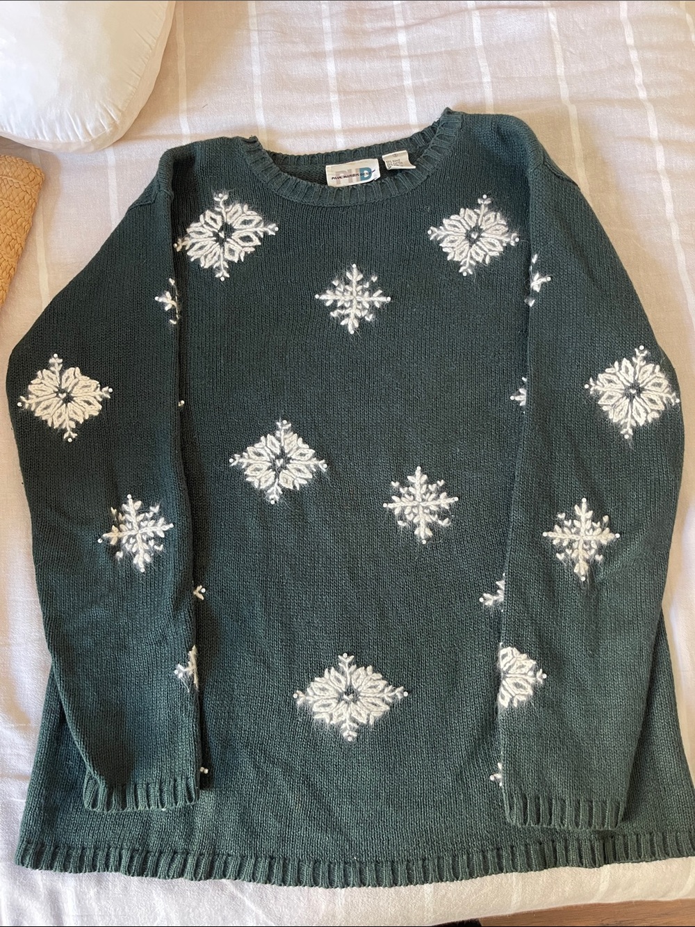 Hunter Green Knit Holiday Sweater